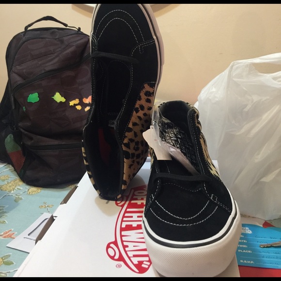 Vans Supreme Sk8-Mid Pro Cheetah Black Sz 10.5 NEW - Picture 3 of 3