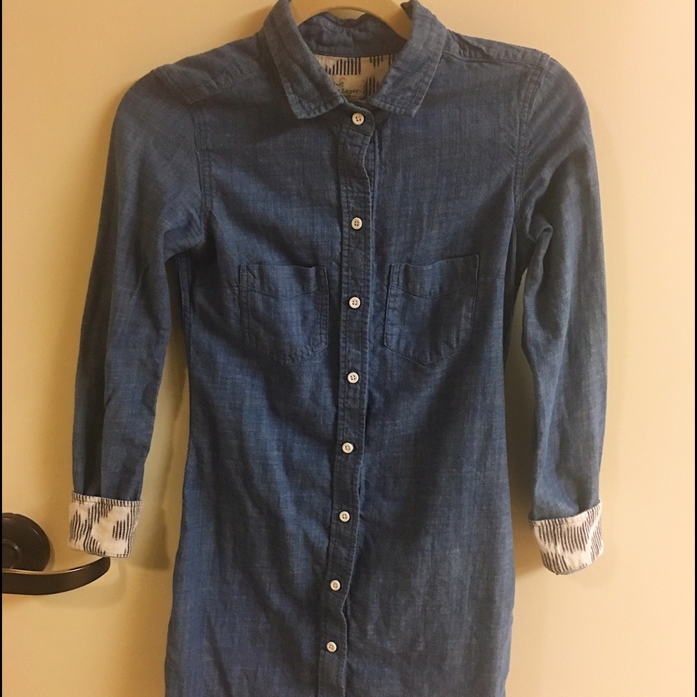 Marine Layer - Chambray Button Down Dress (XS)
