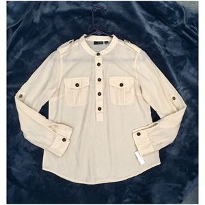 ANA button front blouse