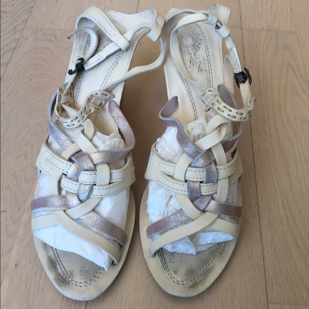 Btttero sandal, 38, creamy white