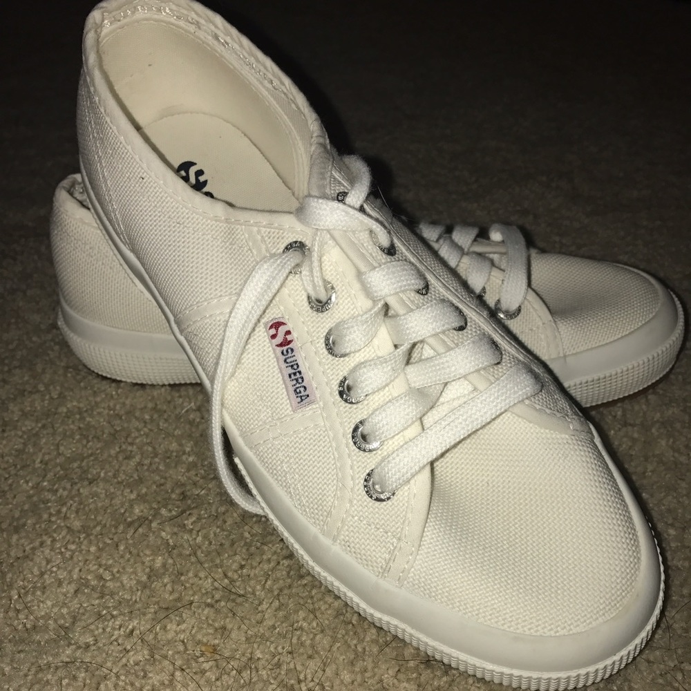 BNWT White Superga Sneakers