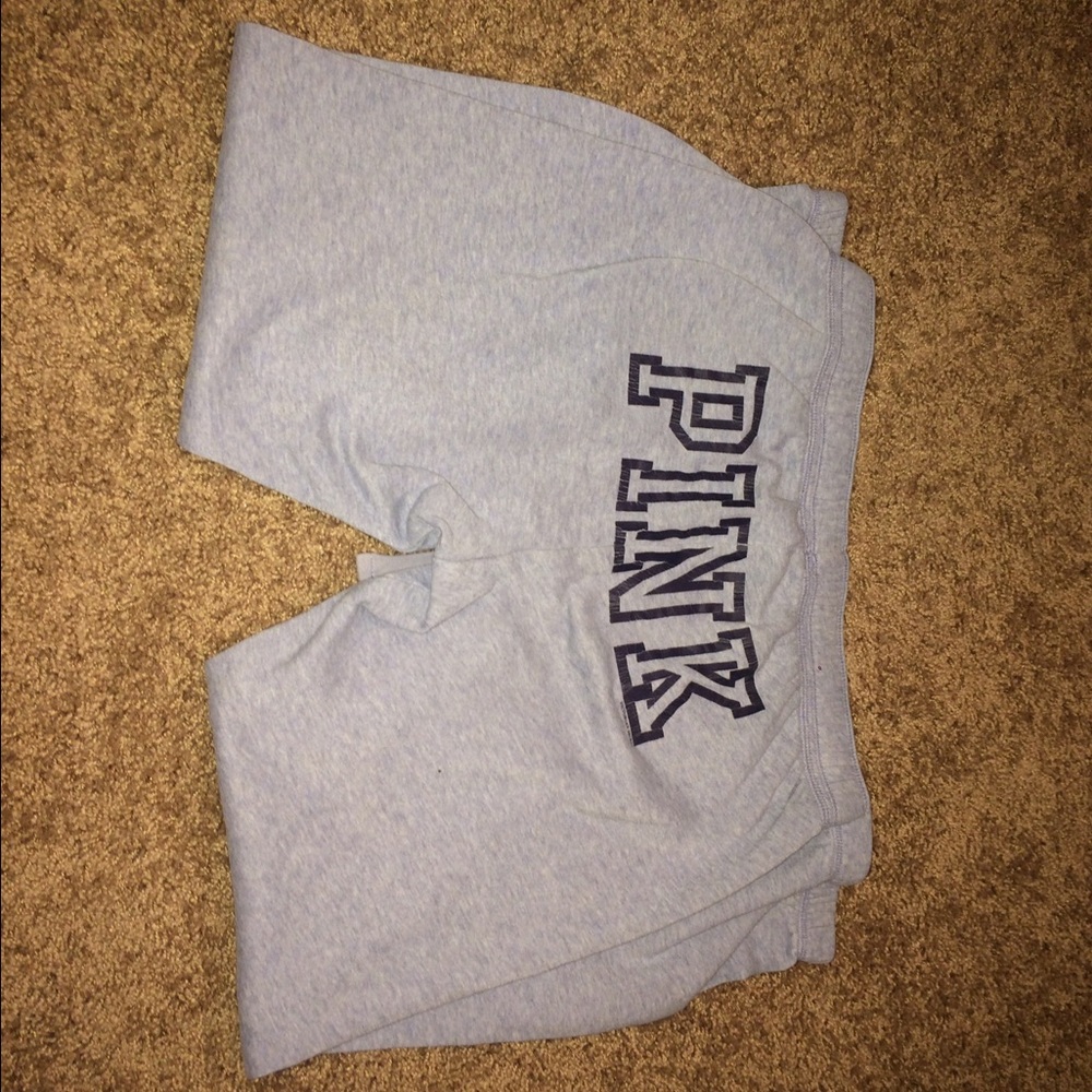 VS pink light blue Capri sweats