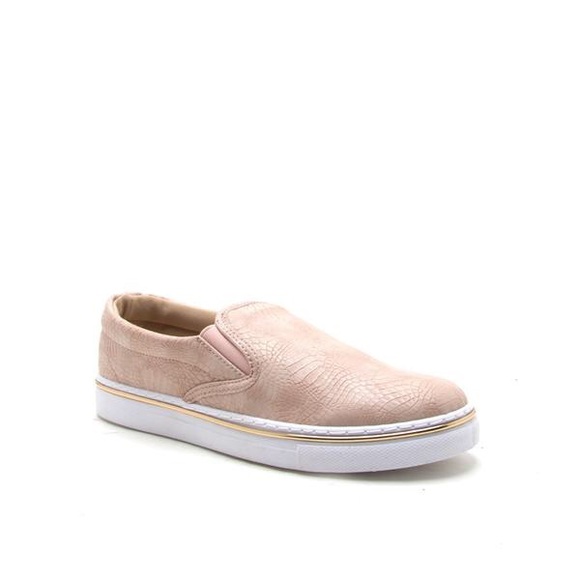 Blush Snake Print Sneakers - Picture 5 of 6