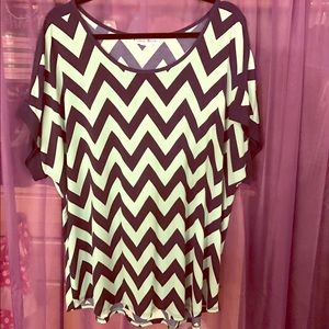 Stretchy black and teal top✨