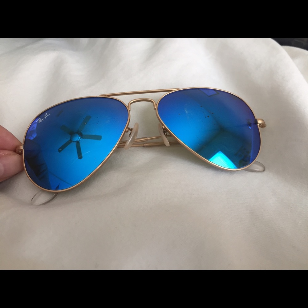 Blue rayban flash aviator authentic