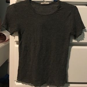 shear grey top