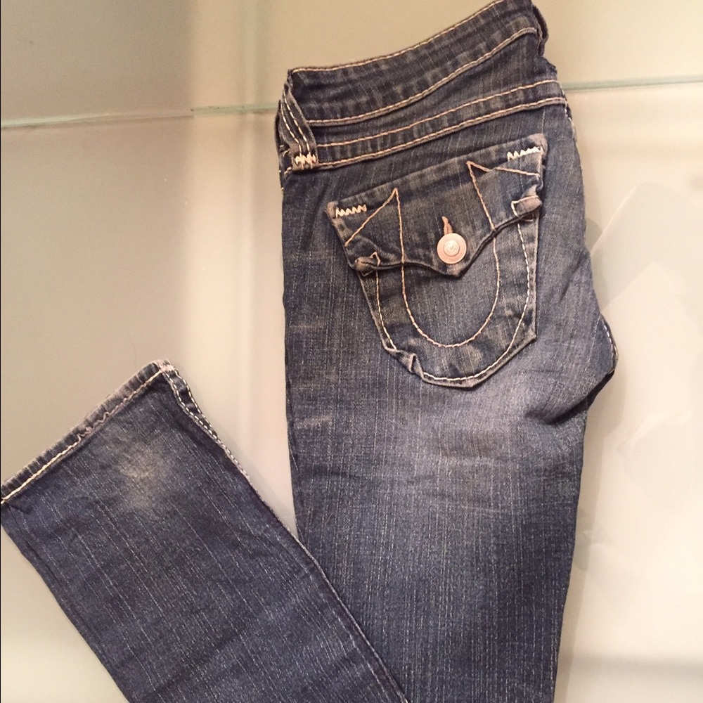 True Religion Dark Wash Jeans - Flawed