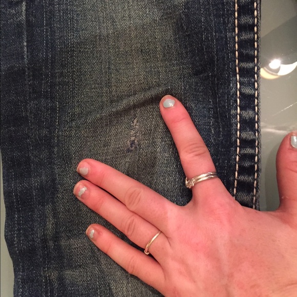 True Religion Dark Wash Jeans - Flawed - Picture 3 of 4