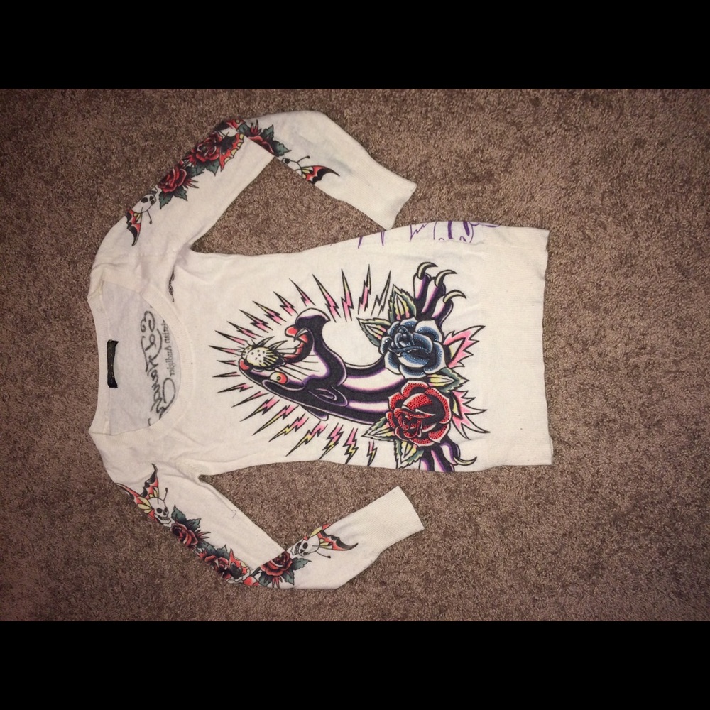 Ed hardy long sleeve dress