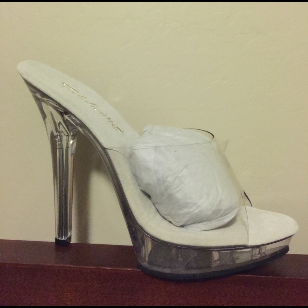 Brand New Clear Heels by Fabulicious