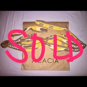 Rare Small Acacia Choctaw Print Top