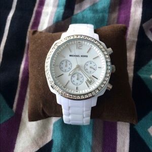 White Michael Kors Chronograph Watch MK5079