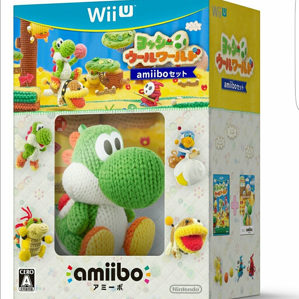 Unopened NWT wii u Yoshi's Wooly World amiibo