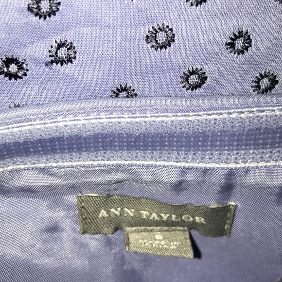 👗 Ann Taylor 💕 Purple Halter Dress. Cotton. Sz 0 - Picture 4 of 5