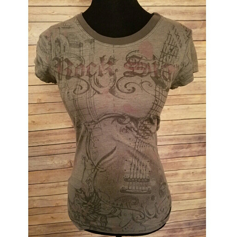 G. Girl Distressed Rockstar Graphic Tee