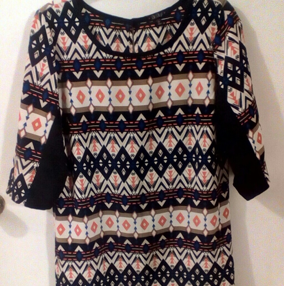BeBop Multicolor Shift Dress