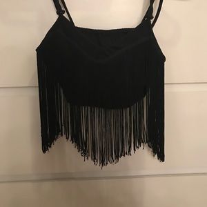Urban Outfitters Fringe Crop Tank