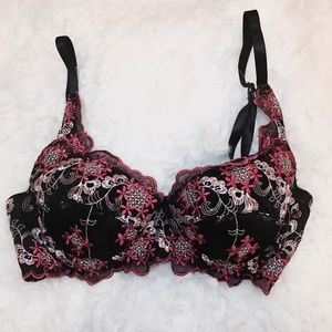Frederick's of Hollywood Floral Water Push-up Bra