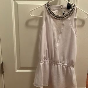 NWT white Bebe top