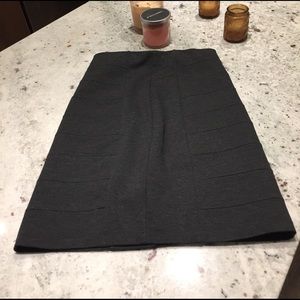 White House | Black Market Charcoal Pencil Skirt