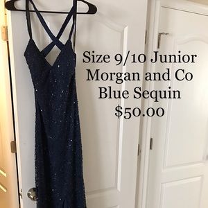 Blue Sequin Dress