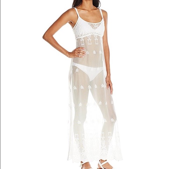 SALE Beautiful Sheer Lace Swim Cover-Up - Picture 3 of 3