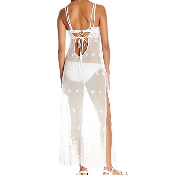 SALE Beautiful Sheer Lace Swim Cover-Up - Picture 2 of 3