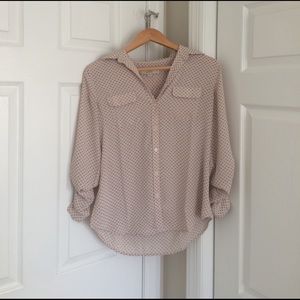 Loft Blush button down shirt