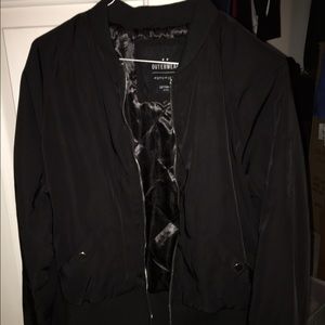 Brand new (NWT)  black bomber jacket- size 6!
