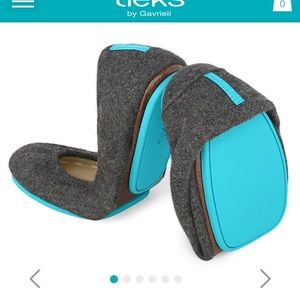 Tieks in greystone -Size 6