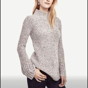 NWT! Ann Taylor Fluted Sleeve Tunic Sweater