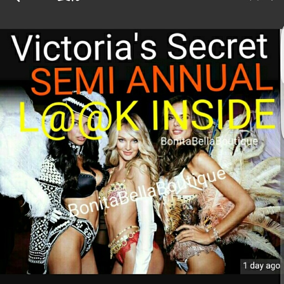 Victoria's Secret SEMI ANNUAL ALL YEAR LONG!!!L@@k