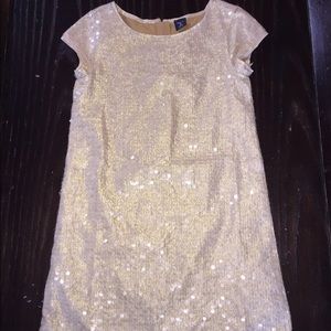 GAP girl's sequin dress new