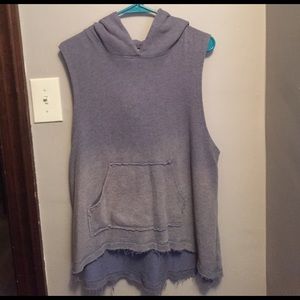Free People sleeveless hoodie
