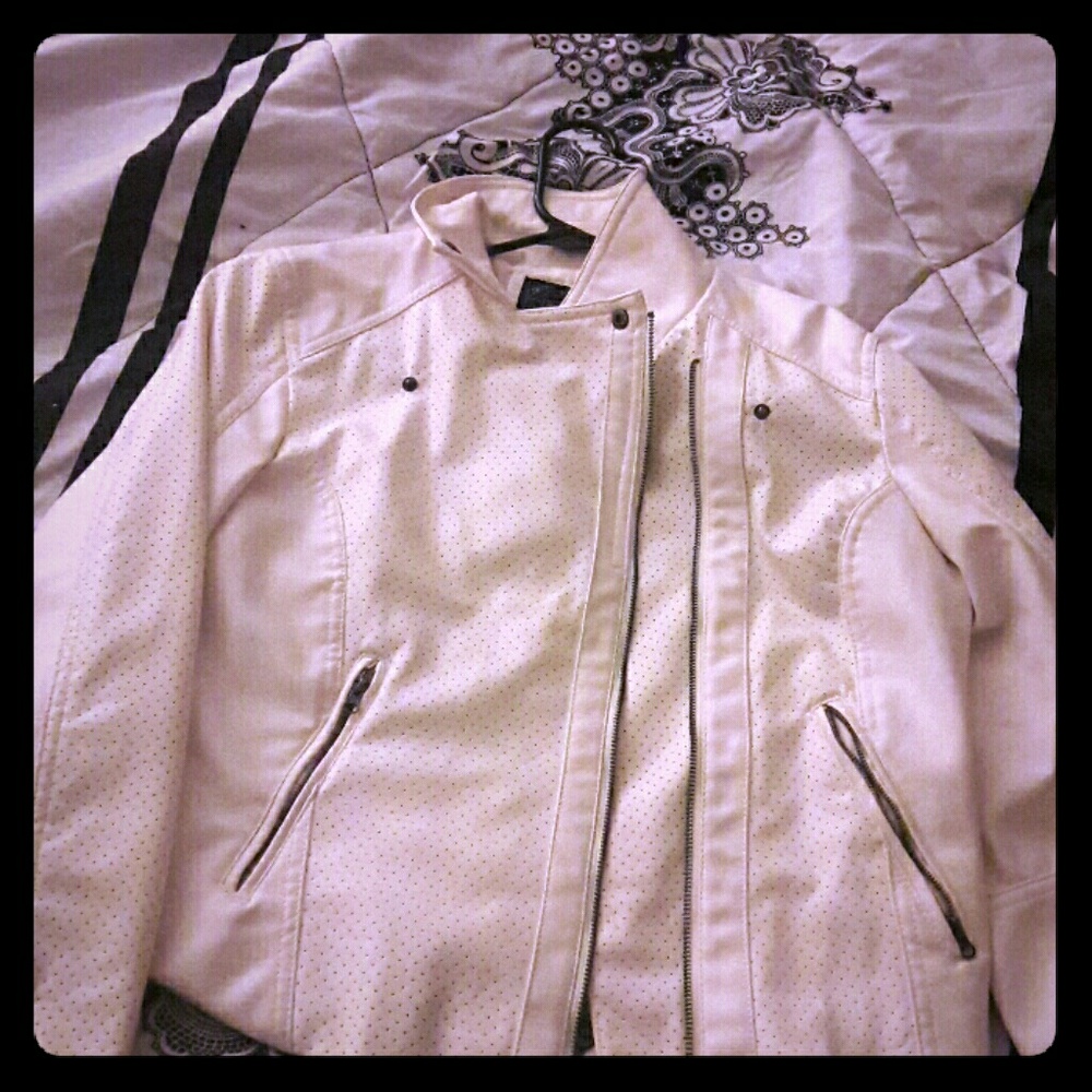 White motorcycle jacket