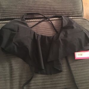 Black bikini top