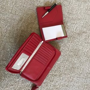 New Red Wallet and Notepad - Leevenger