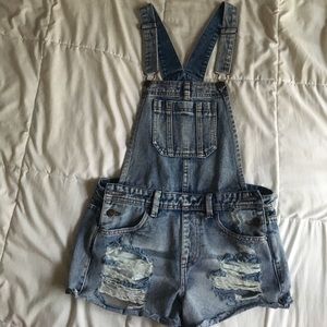 Denim overalls