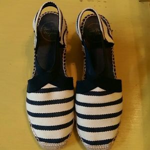 Toni Pons Striped Wedge Espadrille