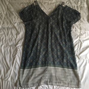 Cold shoulder shift dress