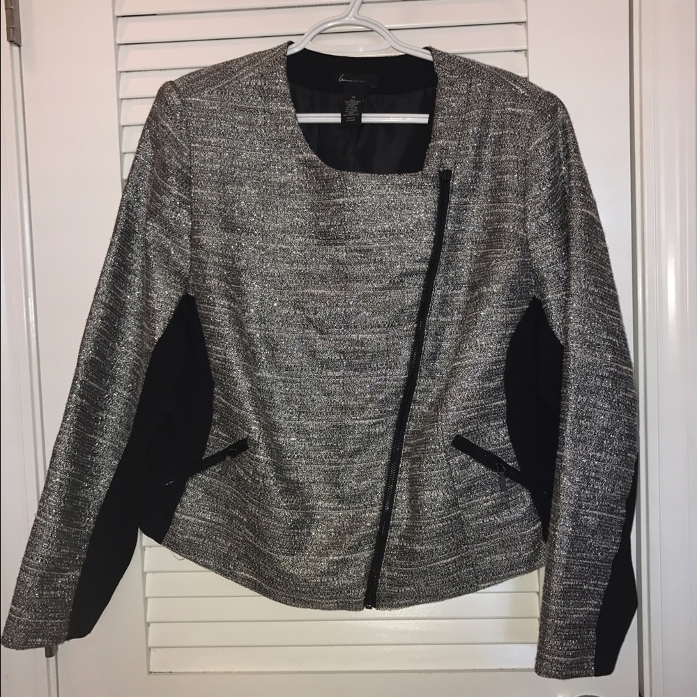 Lane Bryant Metallic Moto Jacket