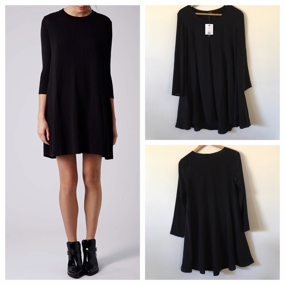 Topshop Boutique Black Swing Dress