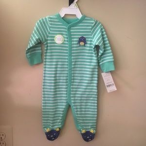 3 month button up sleeper