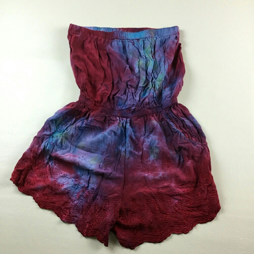 Sleeveless Romper Tie Dye