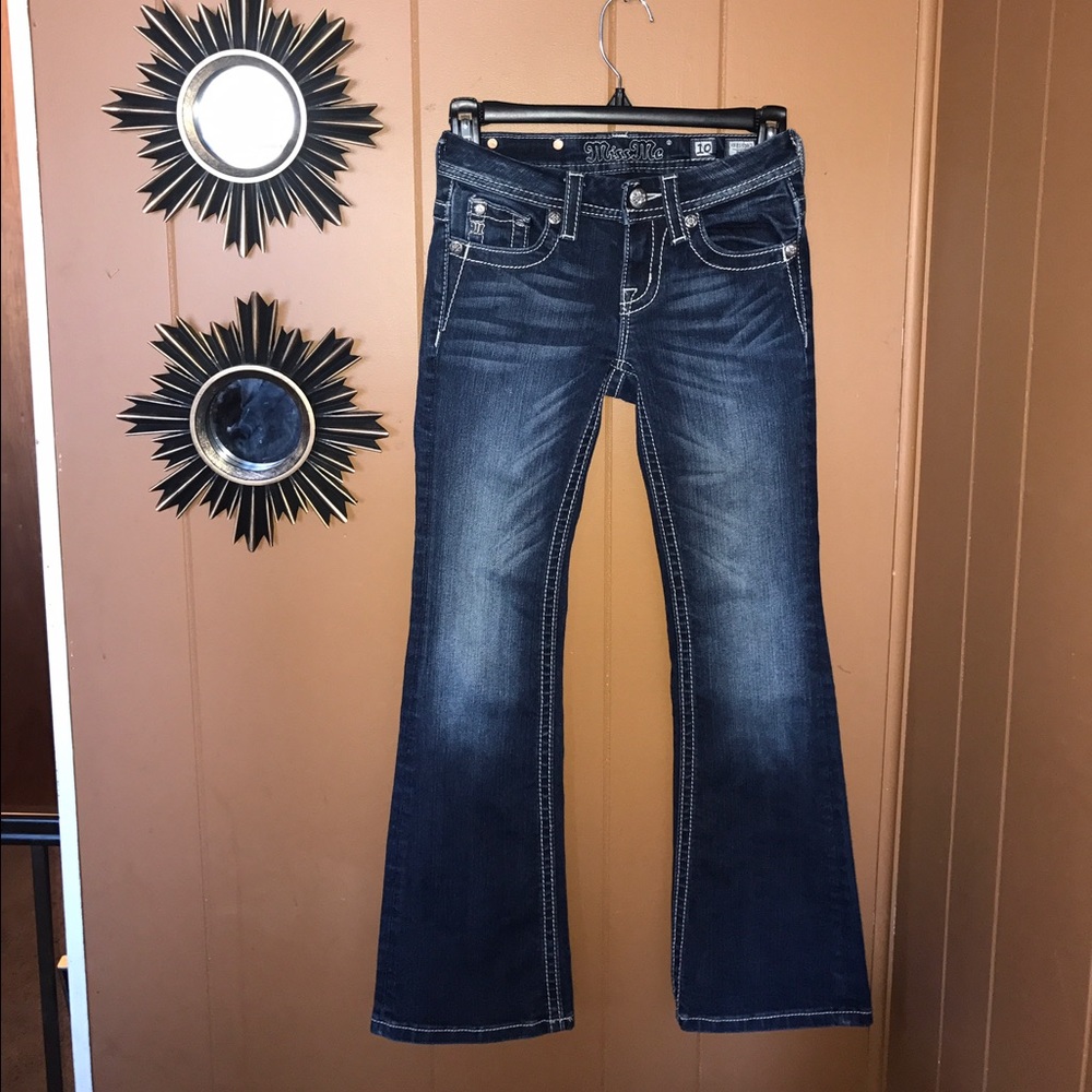 Girls Miss Me Jeans Bootcut Size 10 NWOT