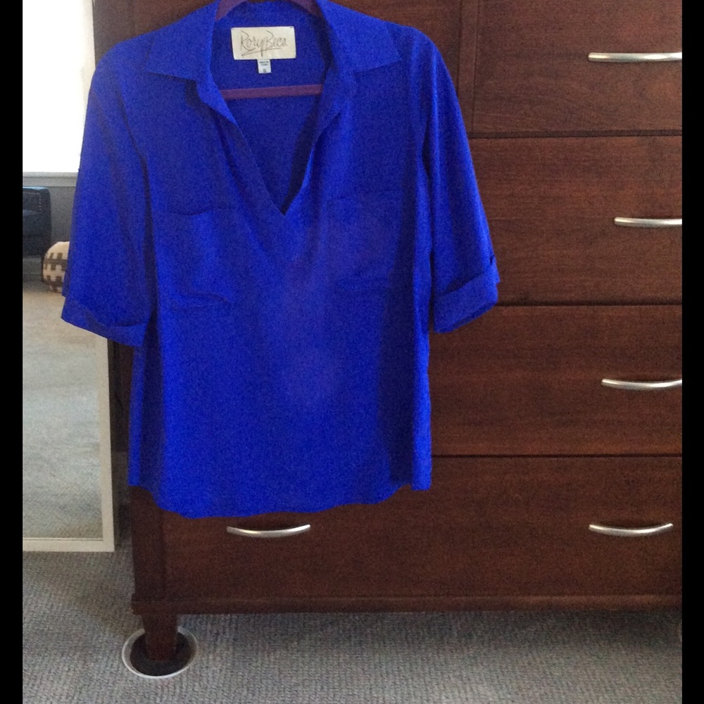Silk short sleeve shirt