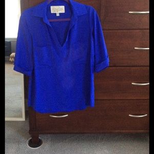 Silk short sleeve shirt