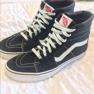 Vans Sk8-Hi (black/white) Men's 8 Women's 9.5