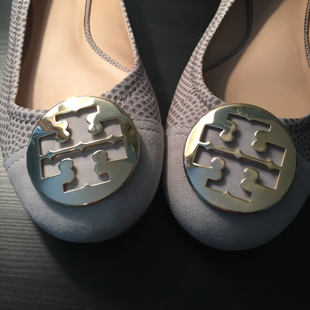 Grey Tory Burch Flats
