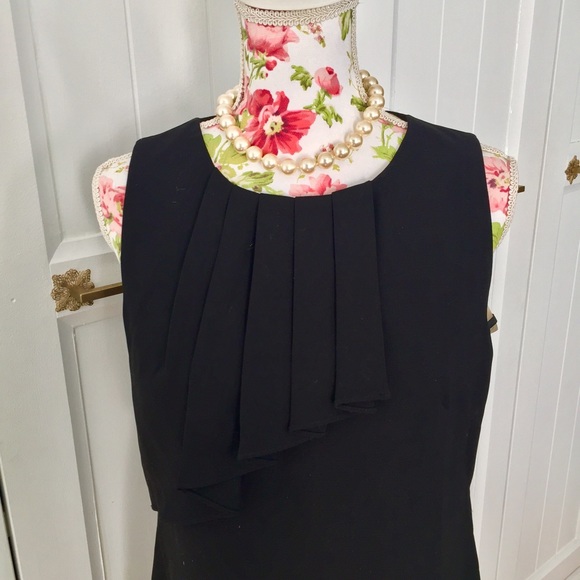 Calvin Klein Ruffle Neck Sheath - Picture 2 of 3